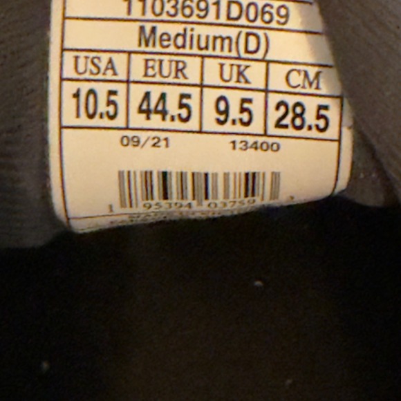 Brooks Ghost 14 Gray Green Black 1103691D069 Men's Size 10.5 - Picture 8 of 8